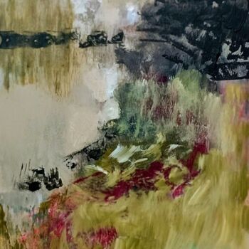 Malarstwo zatytułowany „La barque” autorstwa Alyssa Pasquier, Oryginalna praca, Akryl Zamontowany na Drewniana rama noszy