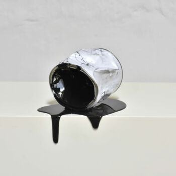 "Le vieux pot de pei…" başlıklı Heykel Yannick Bouillault tarafından, Orijinal sanat, Rezine