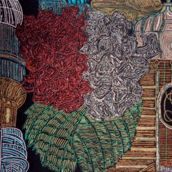 Dessin intitulée "Bd Vincent Auriol_7…" par Sophie Ong, Œuvre d'art originale, Stylo à bille