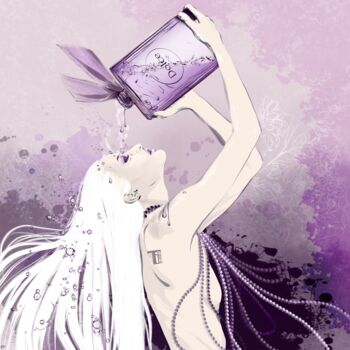 "The Elixir of Luxury" başlıklı Dijital Sanat Tati Bugreeva tarafından, Orijinal sanat, Dijital Resim