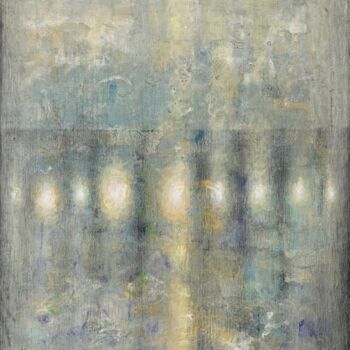 "Lights in the Fog" başlıklı Tablo Svetlana Rumak tarafından, Orijinal sanat, Akrilik Ahşap Sedye çerçevesi üzerine monte ed…