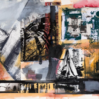 绘画 标题为“The Sea and the Land” 由Sven Jakubith, 原创艺术品, 油