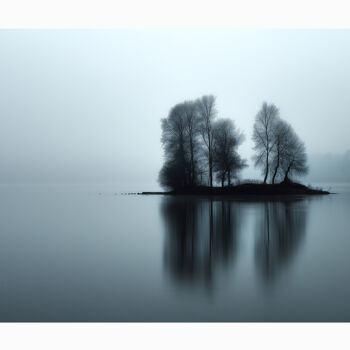 Photographie intitulée "Tehos - Le Lac - 20…" par Tehos, Œuvre d'art originale, Photographie numérique Monté sur Plexiglas