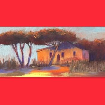 Pintura titulada "Red series of Tosca…" por Natalia Balashova. Pastelist., Obra de arte original, Pastel