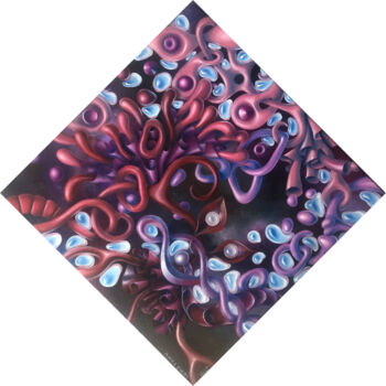 "What would love do" başlıklı Tablo Anna Pikos tarafından, Orijinal sanat, Petrol Ahşap Sedye çerçevesi üzerine monte edilmiş