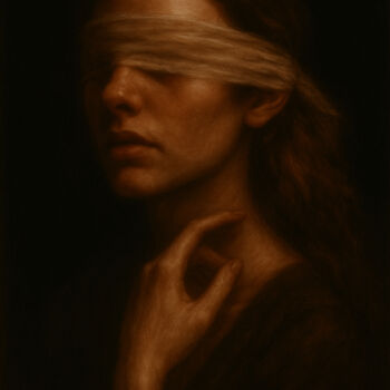 Zeichnungen mit dem Titel "El silencio del tac…" von Luis Key, Original-Kunstwerk, Kohle