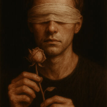 Zeichnungen mit dem Titel "Marchitar" von Luis Key, Original-Kunstwerk, Kohle