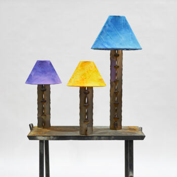 Design intitulée "Série de lampes" par Charlotte Denamur, Œuvre d'art originale, Luminaire