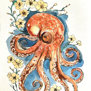 "Dance of the Depths" başlıklı Tablo Armajay tarafından, Orijinal sanat, Suluboya