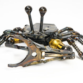 "Aethercordis Fiddle…" başlıklı Heykel Simon Saronni tarafından, Orijinal sanat, Metaller