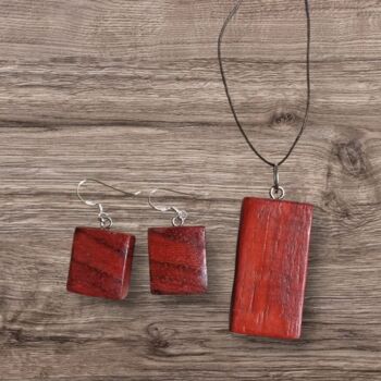 "ENSEMBLE EN PADOUK" başlıklı Design Severine Soulas tarafından, Orijinal sanat, Takı