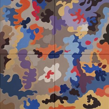 "Cirque celeste" başlıklı Tablo Montserrat Garcia tarafından, Orijinal sanat, Akrilik Ahşap Sedye çerçevesi üzerine monte ed…