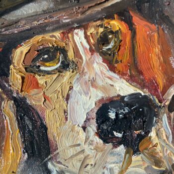 Ζωγραφική με τίτλο "Oil painting on can…" από Svetlana Shtamburg, Αυθεντικά έργα τέχνης, Λάδι Τοποθετήθηκε στο Χαρτόνι