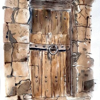 "The Door of Time" başlıklı Tablo Armajay tarafından, Orijinal sanat, Suluboya