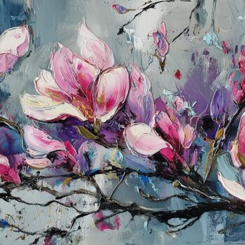 "Magnolia Blossoms |…" başlıklı Dijital Sanat Mily Art tarafından, Orijinal sanat, Dijital Resim