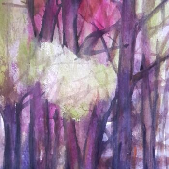 Peinture intitulée "Falltime" par Alexey Zhucovsky, Œuvre d'art originale, Aquarelle