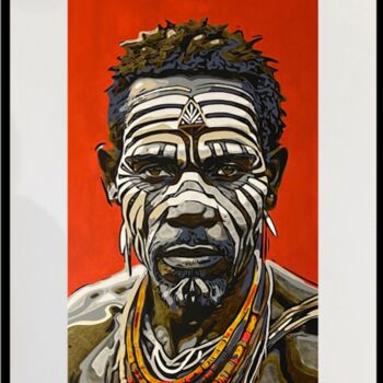 Peinture intitulée "STORIES ETCHED IN S…" par Christelle Riffet (Céhère), Œuvre d'art originale, Acrylique Monté sur Carton