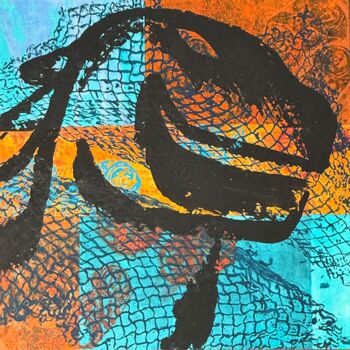 "Waiting For G. #2" başlıklı Tablo Julien-G tarafından, Orijinal sanat, Akrilik Ahşap panel üzerine monte edilmiş