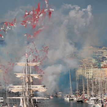 Photography titled "Ambiance Olympienne…" by Nathan Serny, Original Artwork, Digital Photography Mounted on Aluminium