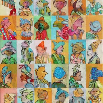 "Figurative fragment…" başlıklı Tablo Francisco Santos tarafından, Orijinal sanat, Akrilik