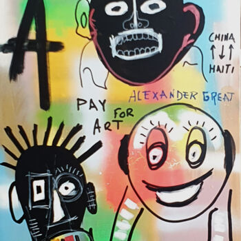 "SPACO Cut OFF Virus…" başlıklı Tablo Spaco tarafından, Orijinal sanat, Akrilik Ahşap Sedye çerçevesi üzerine monte edilmiş