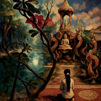 Printmaking titled "The Pilgrim's Devot…" by Patrick John Bennett (Patrice), Original Artwork, Digital Photography