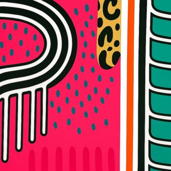 "Zebra Heat" başlıklı Tablo Ds 26 tarafından, Orijinal sanat, Akrilik