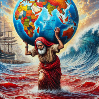 "The Weight of Human…" başlıklı Dijital Sanat Eagleboythegiver Agare Abel Oghenevo tarafından, Orijinal sanat, Dijital Resim