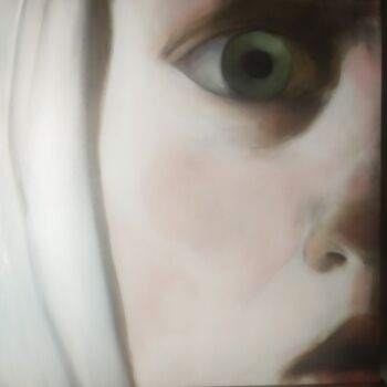 Peinture intitulée "Mirror" par Luciana Livi, Œuvre d'art originale, Huile Monté sur Châssis en bois