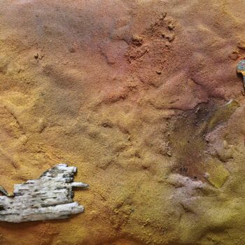 Collages titled "Paroi 5" by Alain Noble, Original Artwork, Collages