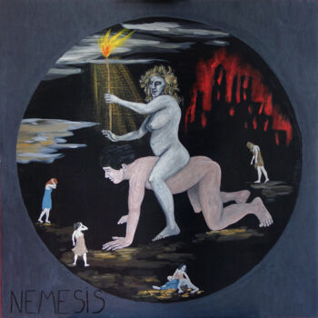 Peinture intitulée "NEMESIS" par Guillaume Cord, Œuvre d'art originale, Acrylique