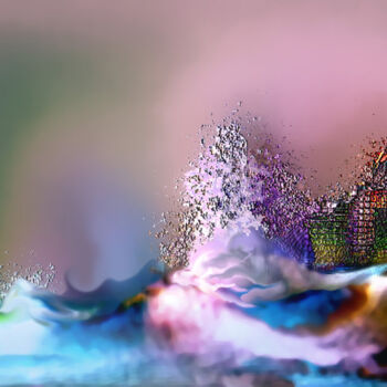 "Crystal waves" başlıklı Dijital Sanat Hassan Maamoun tarafından, Orijinal sanat, Dijital Resim