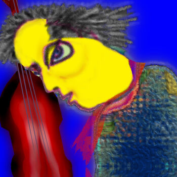 "Master of the violin" başlıklı Dijital Sanat Hassan Maamoun tarafından, Orijinal sanat, Dijital Resim