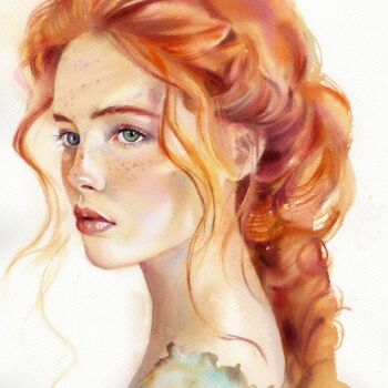 "The elegance." başlıklı Tablo Alla Prisakar. tarafından, Orijinal sanat, Suluboya