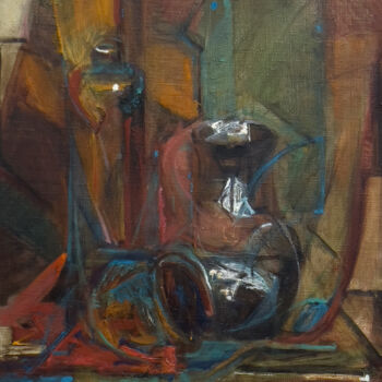 Картина под названием "Vintage Still Life…" - Sasha Tovstik, Подлинное произведение искусства, Масло