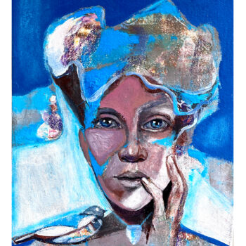 "The Secret Meeting" başlıklı Tablo Elen Iv tarafından, Orijinal sanat, Akrilik Karton üzerine monte edilmiş