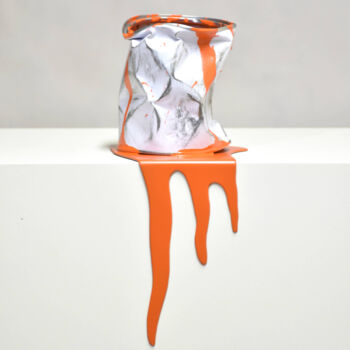 "Le vieux pot de pei…" başlıklı Heykel Yannick Bouillault tarafından, Orijinal sanat, Rezine