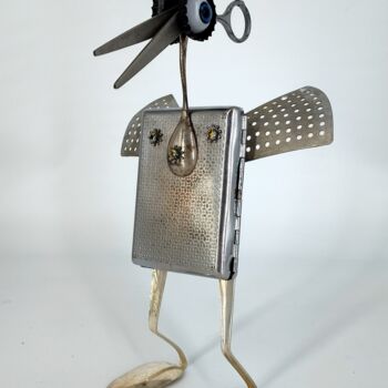 Escultura intitulada "snip - snip monster" por Branimir Misic, Obras de arte originais, Metais