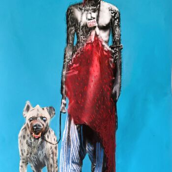 Ζωγραφική με τίτλο "Gardien des friches" από Moctarmast Ly, Αυθεντικά έργα τέχνης, Ακρυλικό