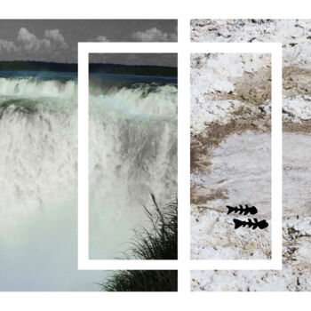 Digitale Kunst mit dem Titel "LA GARGANTA DEL DIA…" von Evelyne Chevallier, Original-Kunstwerk, Digitale Collage