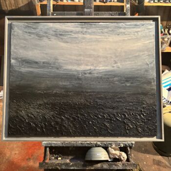 Peinture intitulée "La mer de Bao" par Laurent Bibas, Œuvre d'art originale, Huile Monté sur Châssis en bois