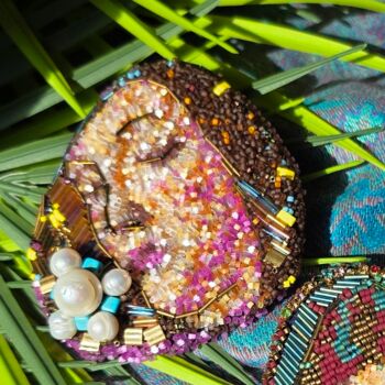 Текстильное искусство под названием ""Heart of Love" wea…" - Yuliya Gündoğan (ostbiju_art), Подлинное произведение искусства…