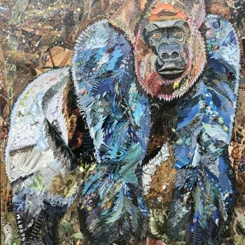 Collages intitulée "I'm So Cute" par Moira Mcainsh, Œuvre d'art originale, Acrylique Monté sur Châssis en bois