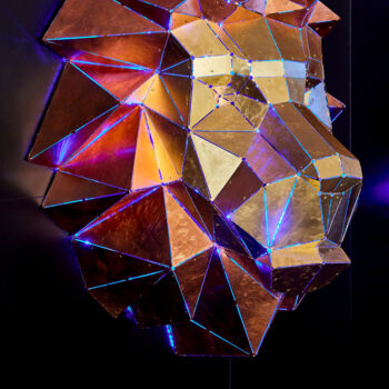 "Lion´s Head" başlıklı Heykel Phantom Art tarafından, Orijinal sanat, Metaller