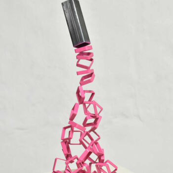 雕塑 标题为“Sectionning Pink” 由Yannick Bouillault, 原创艺术品, 树脂