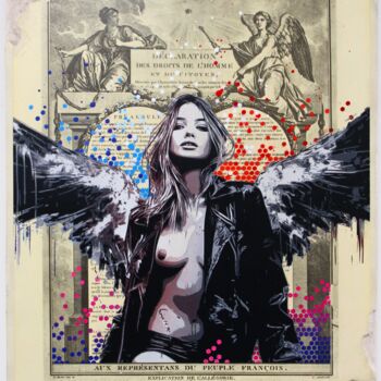 Peinture intitulée "Ange rebel #2" par Max Andriot, Œuvre d'art originale, Acrylique