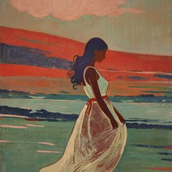 Painting titled "Breeze" by Alexander Galyatsky, Original Artwork, Digital Painting