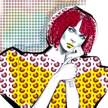 "Pop Art: The Woman…" başlıklı Tablo Tati Bugreeva tarafından, Orijinal sanat, Akrilik