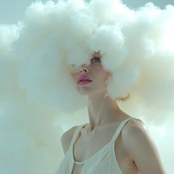 "Woolly Chic" başlıklı Dijital Sanat Vanda Lehel (V A N D E E) tarafından, Orijinal sanat, AI tarafından oluşturulan görüntü