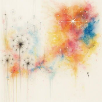 "Celestrial Prayers…" başlıklı Dijital Sanat Ziqi Yu (Fanfu) tarafından, Orijinal sanat, Mürekkep püskürtmeli